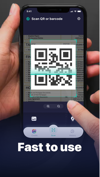 Easy QR Scanner - AI QR Create - عکس برنامه موبایلی اندروید