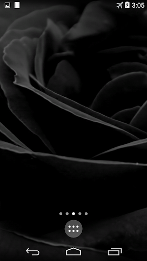 Black Rose Live Wallpaper - Image screenshot of android app