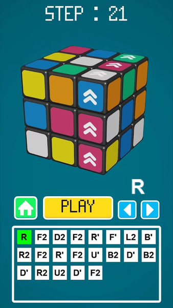 Magic Cube Solver - عکس بازی موبایلی اندروید