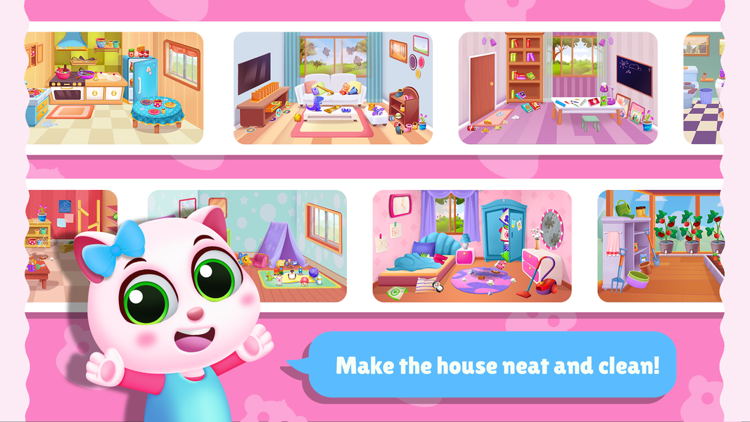 My Pet Friends House Cleanup - Gameplay image of android game