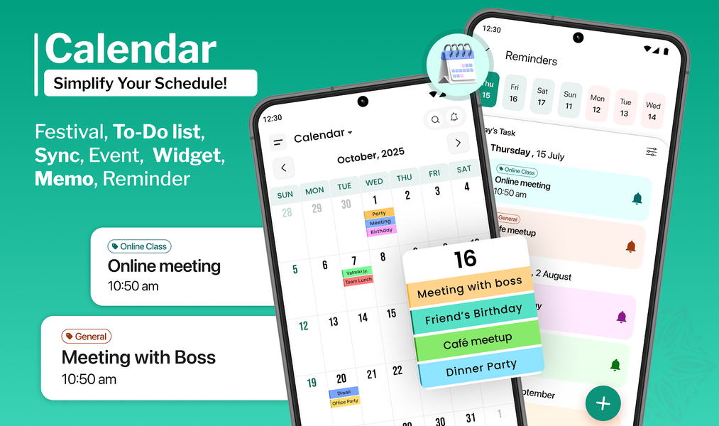 Calendar Planner ۲۰۲۵ - عکس برنامه موبایلی اندروید