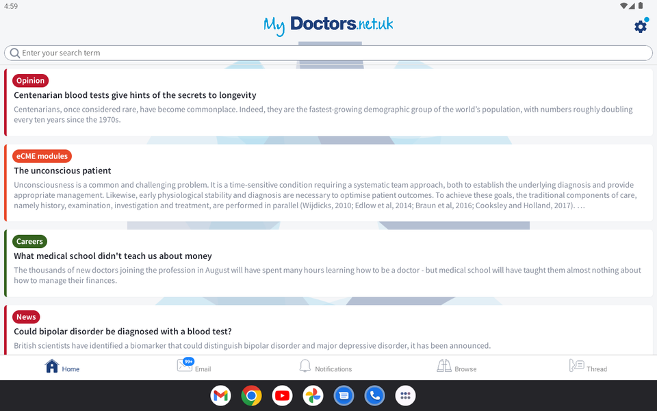 my Doctors.net.uk - عکس برنامه موبایلی اندروید