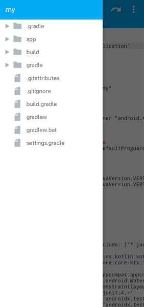 Android IDE - PHONE AS - Image screenshot of android app