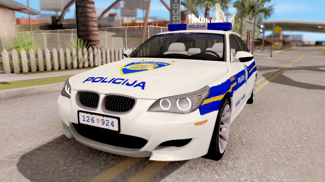 M5 Police Car Game Simulation - Gameplay image of android game