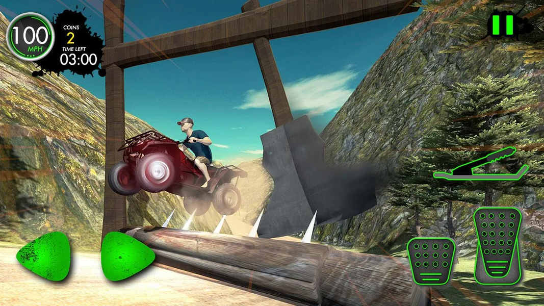 ATV Quad Bike Impossible Stunt - Gameplay image of android game