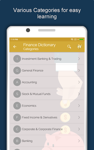 Financial & Banking Dictionary - عکس برنامه موبایلی اندروید
