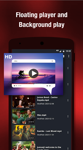 FLV Video Player on Android - Image screenshot of android app