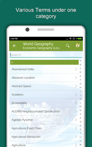 World Geography Dictionary - Image screenshot of android app