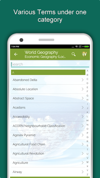 World Geography Dictionary - Image screenshot of android app
