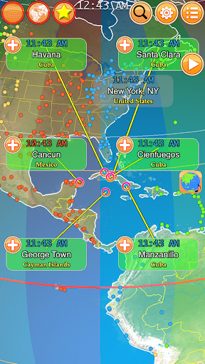 Clocks of Cities on Terra - Image screenshot of android app