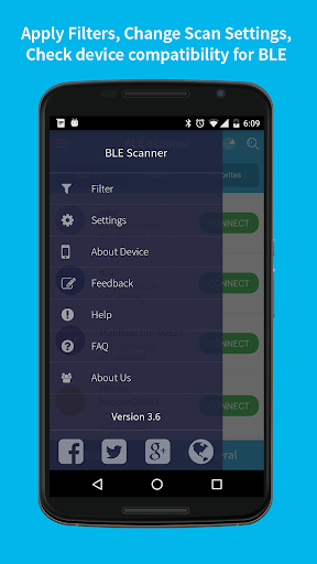 BLE Scanner (Connect & Notify) - Image screenshot of android app
