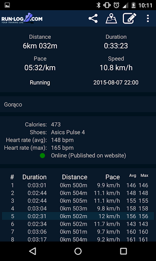 Run-log.com - عکس برنامه موبایلی اندروید