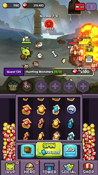 Goblin Quest: Idle Adventure - Gameplay image of android game