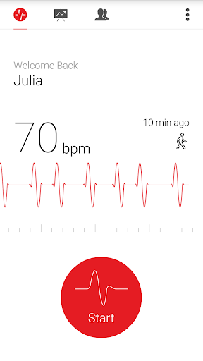 Cardiograph - Heart Rate Meter - Image screenshot of android app