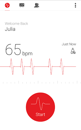 Cardiograph - Heart Rate Meter - Image screenshot of android app