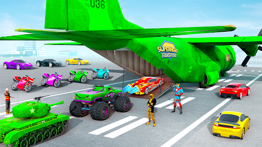 Superhero Car Transport Truck - Image screenshot of android app