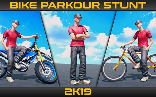 Bike Parkour Stunts 2022 - Gameplay image of android game