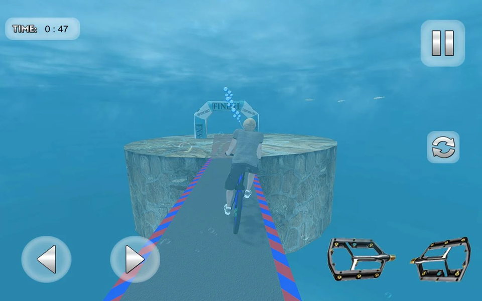 BMX Bicycle: Underwater Game - عکس بازی موبایلی اندروید