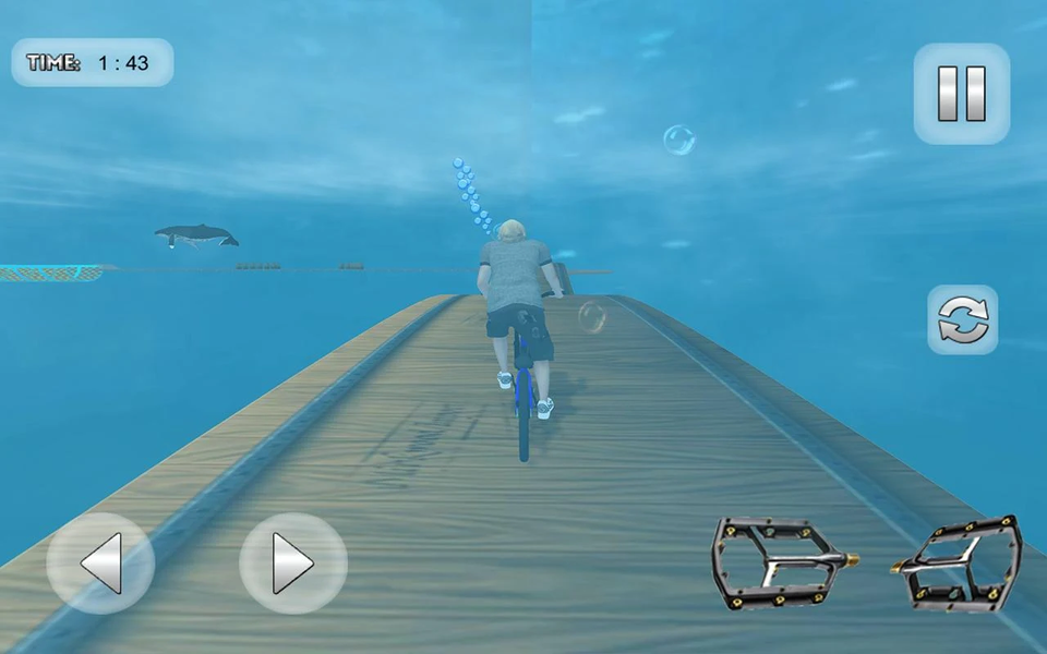 BMX Bicycle: Underwater Game - عکس بازی موبایلی اندروید