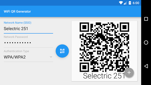 Wifi QR Code Generator - Image screenshot of android app