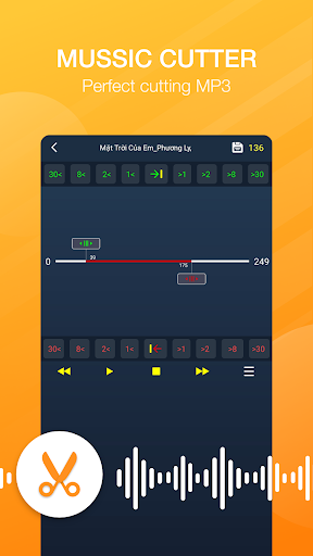Mp۳ Cutter - Ringtone Maker & Audio Editor - عکس برنامه موبایلی اندروید
