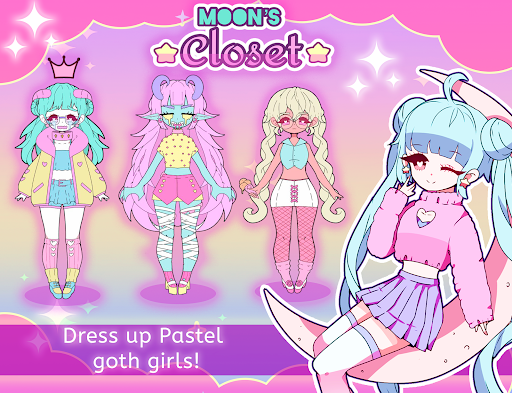 Moon's Closet dress up game - Gameplay image of android game