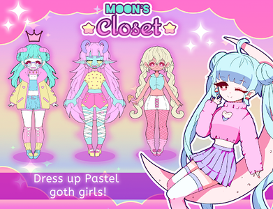Moon's Closet dress up game - Gameplay image of android game