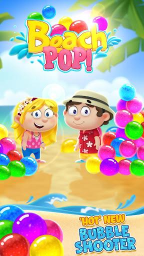 Bubble Shooter: Beach Pop Game - Gameplay image of android game