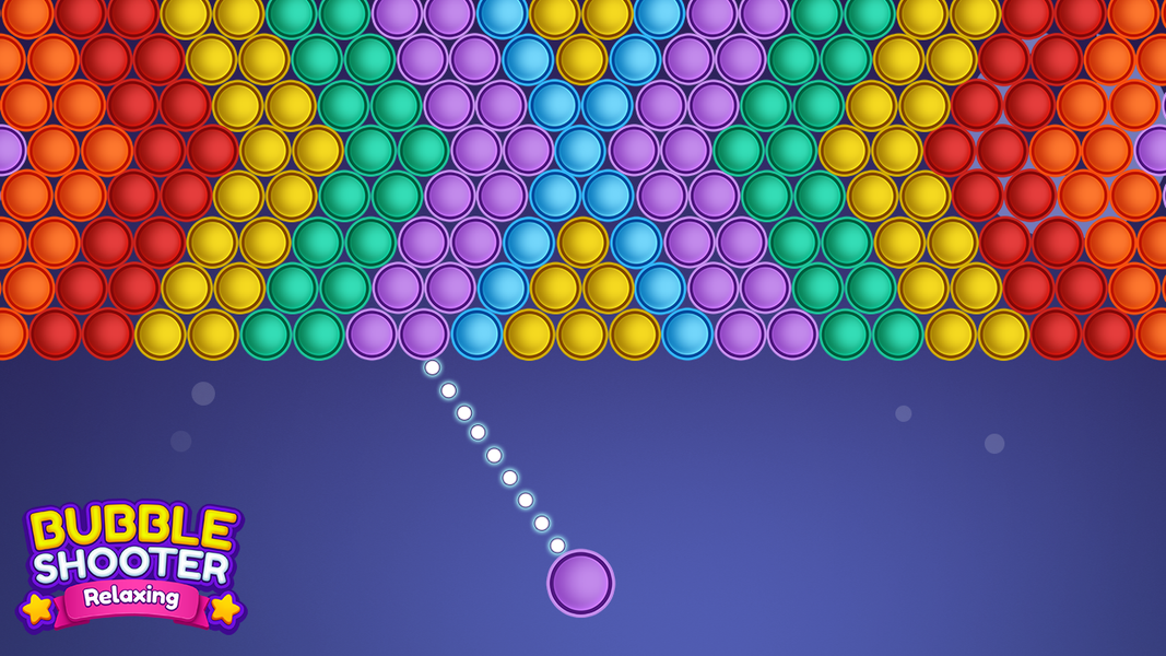Bubble Shooter Relaxing Game - Gameplay image of android game