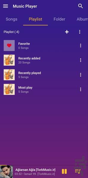 پخش کننده موسیقی - عکس برنامه موبایلی اندروید
