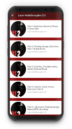 RE 2 Walkthrough - Image screenshot of android app