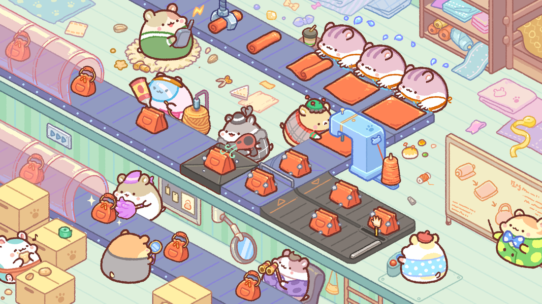Hamster Bag Factory : Tycoon - عکس بازی موبایلی اندروید