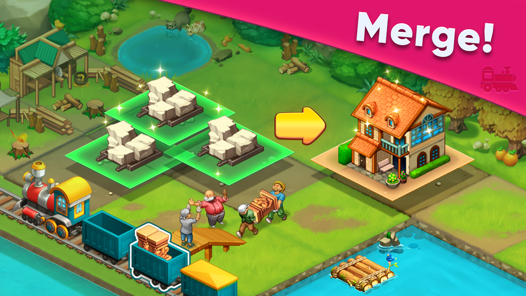 Merge Train Games - Gameplay image of android game