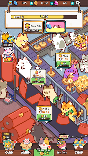 Kitty Cat Tycoon - Gameplay image of android game