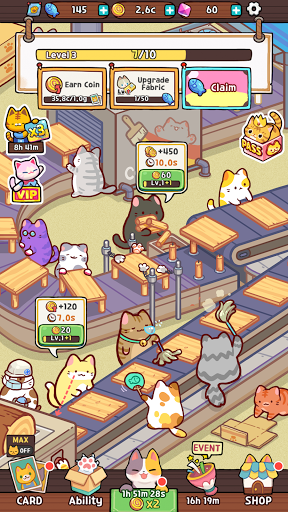 Kitty Cat Tycoon - Gameplay image of android game