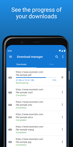 Download manager - عکس برنامه موبایلی اندروید