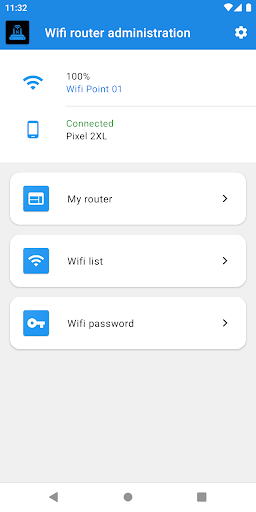 Wifi router administration - Image screenshot of android app