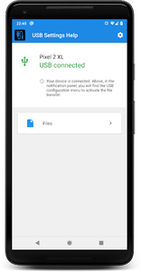 Usb settings help - Image screenshot of android app