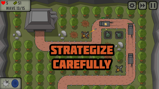Tactical War: Tower Defense - Gameplay image of android game