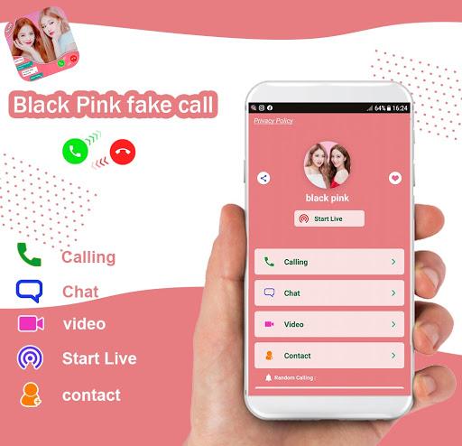 BlackPank Fake call - jennie live video - Image screenshot of android app