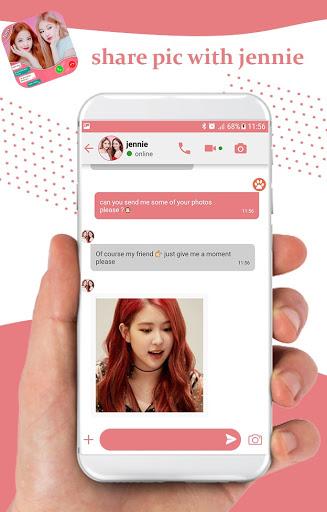 BlackPank Fake call - jennie live video - عکس برنامه موبایلی اندروید