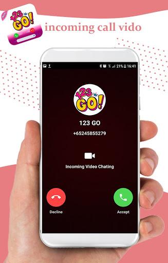 Funny call 123 GO Challenge - fake live video - Image screenshot of android app