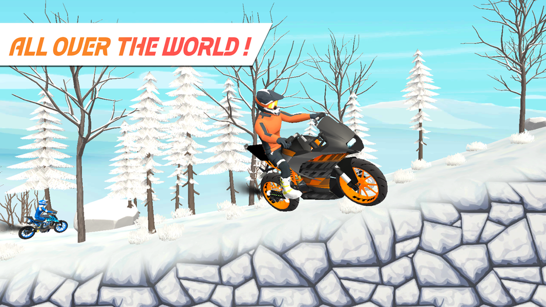 Skyrider: Bike Race Airborne - Gameplay image of android game