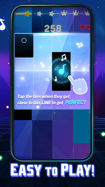 Magic Dancing Tiles:Piano Game - Gameplay image of android game