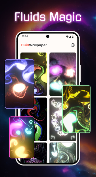 Magic Fluids 4K Live Wallpaper - Image screenshot of android app