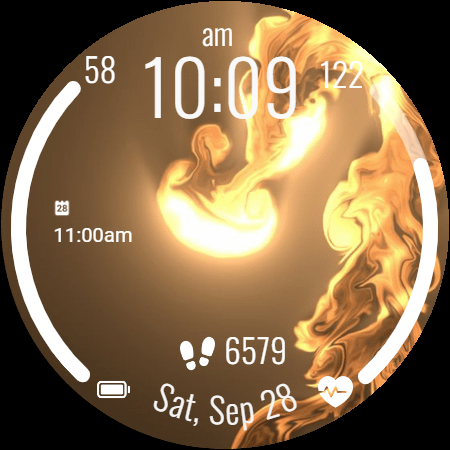 Magic Fluids - 3D Watch Face - Image screenshot of android app