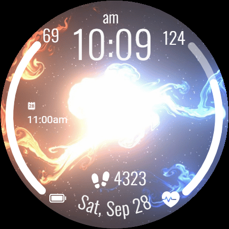 Magic Fluids - 3D Watch Face - Image screenshot of android app