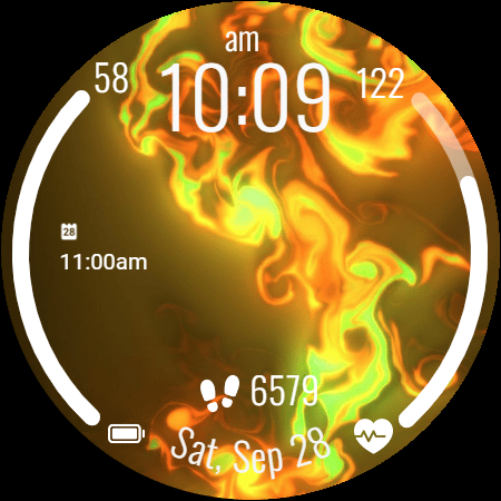 Magic Fluids - 3D Watch Face - Image screenshot of android app