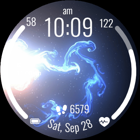 Magic Fluids - 3D Watch Face - Image screenshot of android app