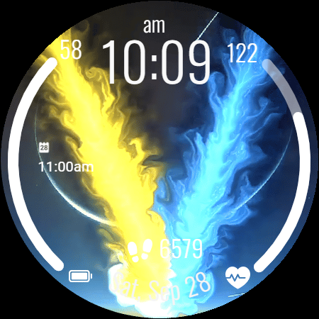 Magic Fluids - 3D Watch Face - Image screenshot of android app